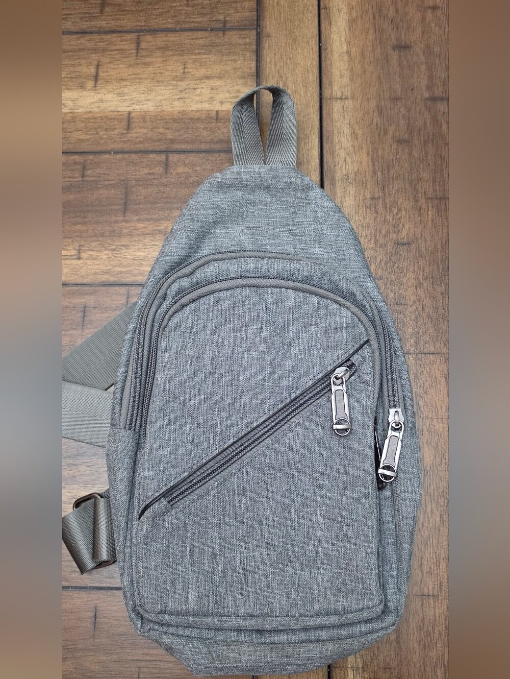 Gray Crossbody Sling Bag